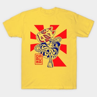 Daruma Kitsune Mask T-Shirt